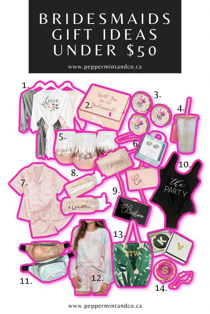 Bridesmaid Gift Ideas Under $50 | Wedding | Bride Guide | Ideas