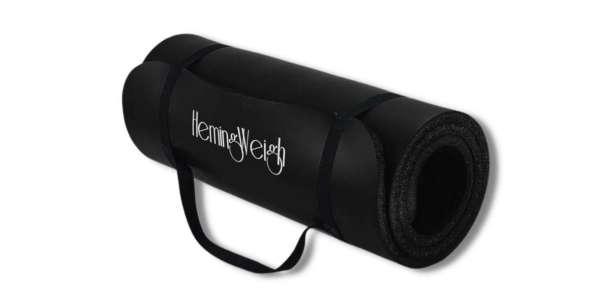 HemingWeigh Yoga Mat for Outdoor and Indoor Exercise with Strap